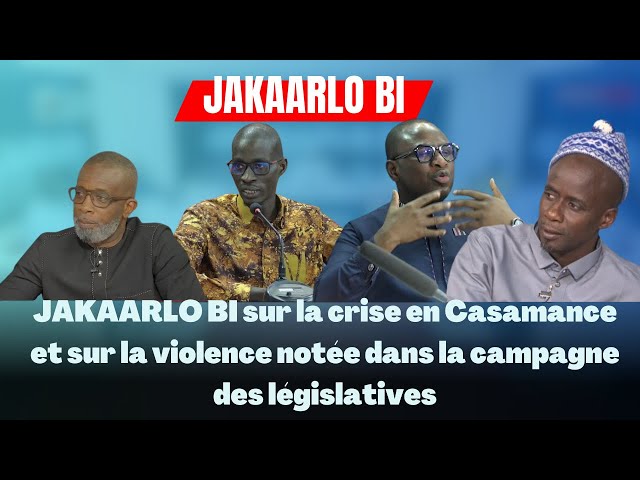 ⁣JAKAARLO BI sur la crise en Casamance et sur la violence notée dans la campagne des législatives