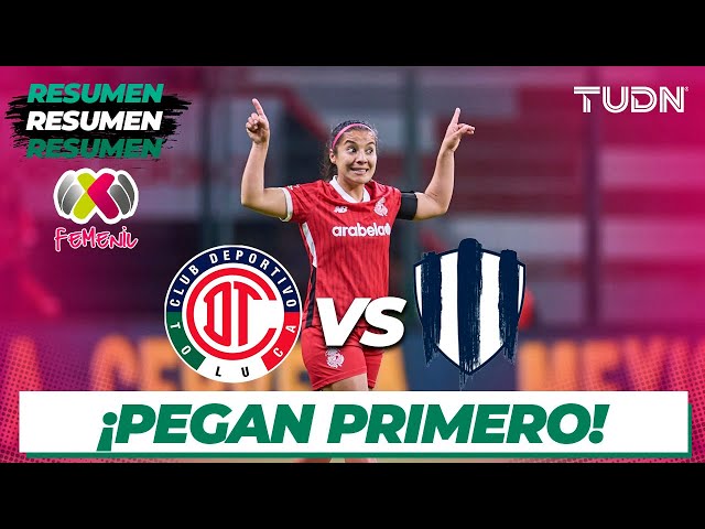 ⁣Resumen y goles | Toluca vs Rayadas | Liga Mx Femenil AP2024-4tos | TUDN