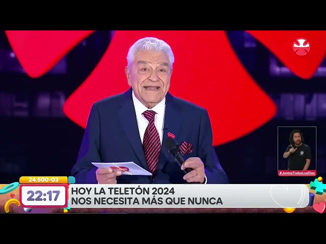 ⁣Don Francisco en emotivo discurso Teletón 2024: "Me hubiera encantado estar en la primera línea