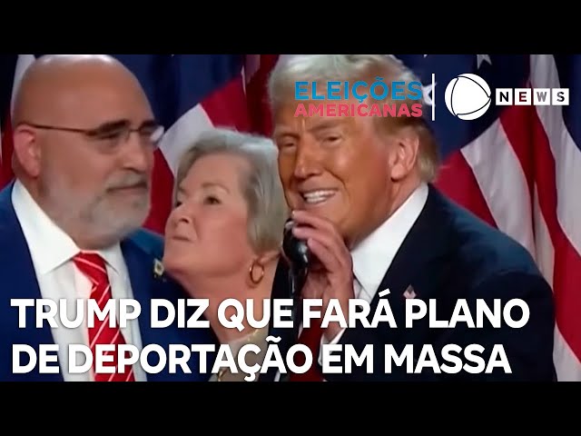 ⁣Donald Trump diz que fará plano de deportação em massa