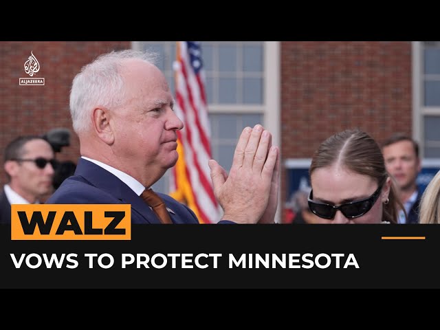 ⁣Walz promises to protect Minnesota after Trump’s presidential win