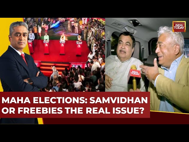 ⁣Maharashtra Assembly Elections:  Nitin Gadkari Exclusive | Samvidhan Vs Freebies Debate | LIVE