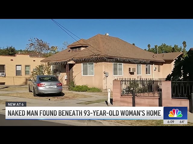 ⁣Naked man found beneath woman's home in El Sereno