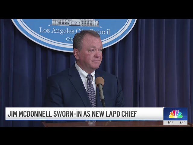 ⁣New LAPD Jim McDonnell addresses concerns about him