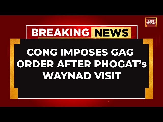 ⁣Breaking News: Haryana Congress Issues Gag Order After Vinesh Phogat's Wayanad Visit