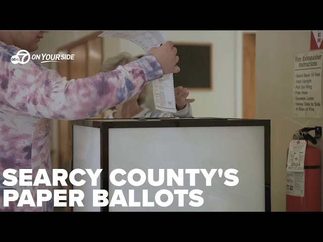 ⁣Searcy County's return to paper ballots