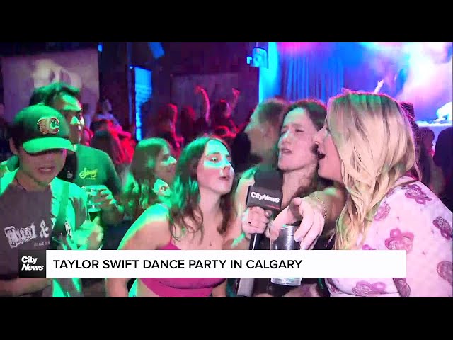 ⁣Taylor Swift dance party in Calgary