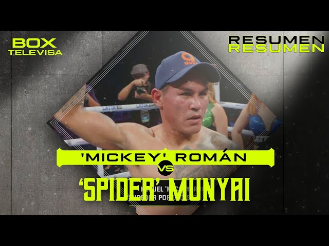 ⁣RESUMEN | Miguel ‘Mickey’ Román vs Tshifhiwa ‘Spider’ Munyai | Peso Super Pluma | TUDN