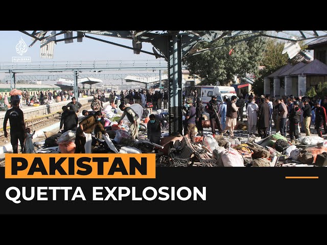 ⁣Deadly explosion at Quetta railway station in Pakistan | AJ#shorts