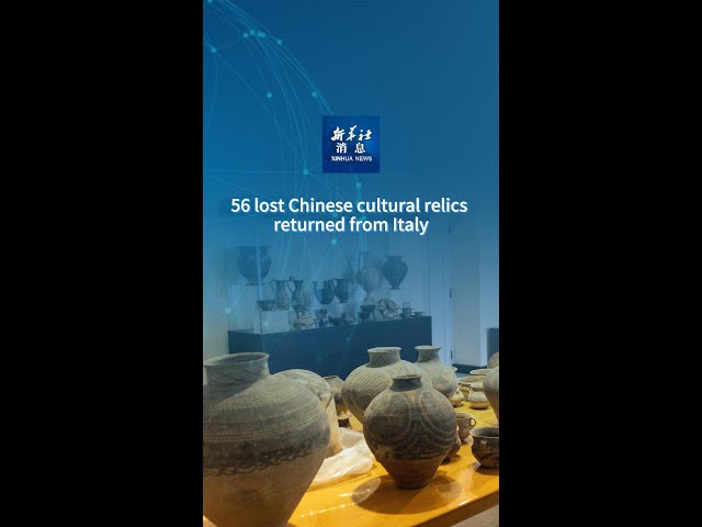 ⁣Xinhua News | 56 lost Chinese cultural relics returned from Italy