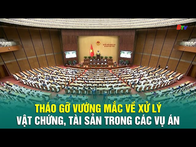 Tháo gỡ vướng mắc về xử lý vật chứng, tài sản trong các vụ án