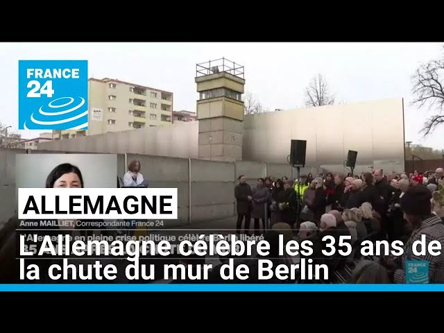 ⁣En pleine crise politique, l'Allemagne célèbre les 35 ans de la chute du mur de Berlin