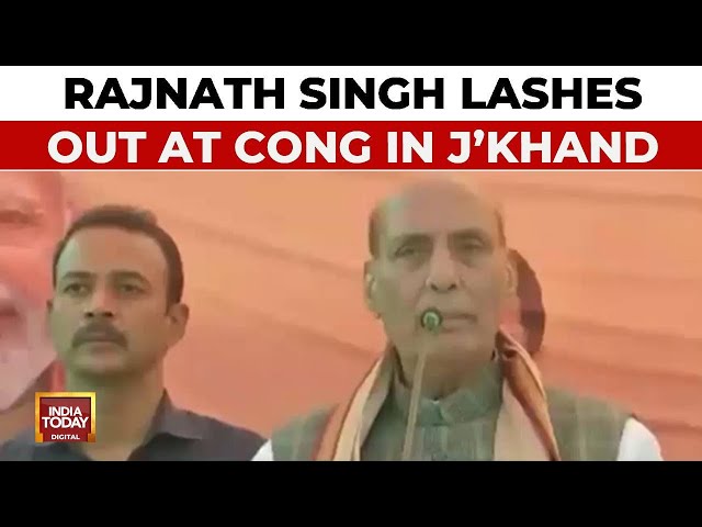 ⁣Jharkhand Election: Rajnath Singh Criticises Congress's Caste Survey Plan In Jharkhand | India 