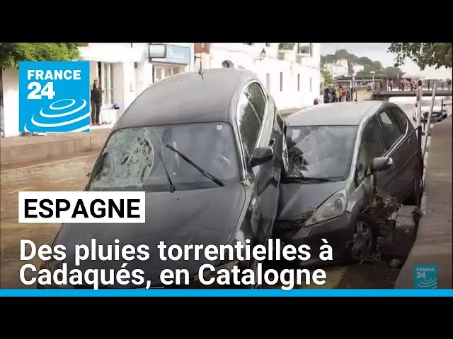 ⁣Espagne : des pluies torrentielles à Cadaqués, en Catalogne • FRANCE 24