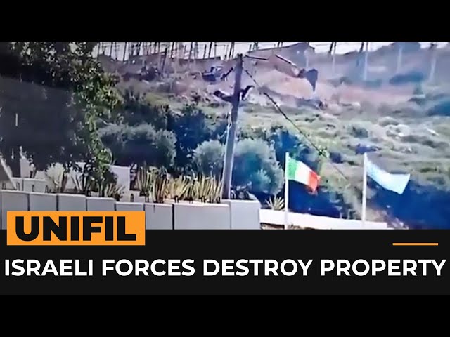 ⁣UNIFIL accuses Israeli forces of destroying its property in Lebanon | AJ#shorts