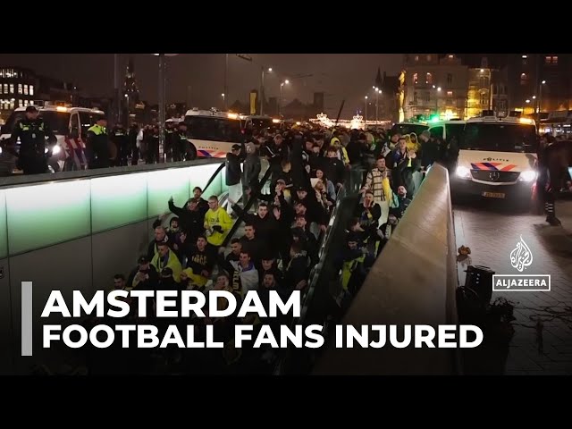 ⁣Violence in Amsterdam: Arrests made after Israeli football fans injured