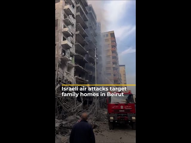 ⁣Destruction in Beirut’s southern suburbs from Israeli attacks | AJ #shorts