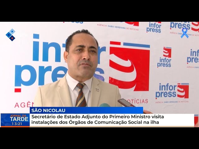 ⁣Secretário de Estado Adjunto do PM visita instalações dos Órgãos de Comunicação Social na ilha