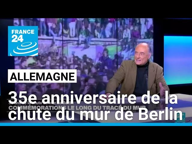 ⁣L'Allemagne célèbre le 35e anniversaire de la chute du mur de Berlin • FRANCE 24