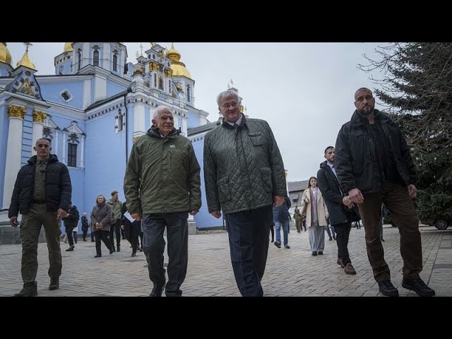 ⁣EU's Josep Borrell visits Kyiv to reassure Ukraine of bloc's support