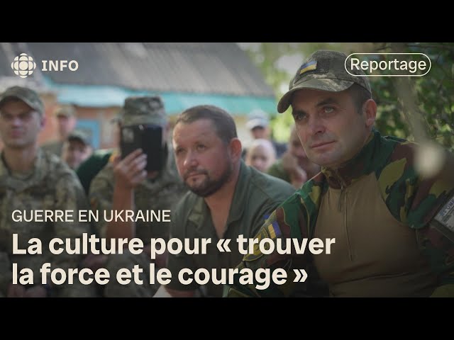 ⁣La culture en renfort pour gonfler le moral des soldats ukrainiens