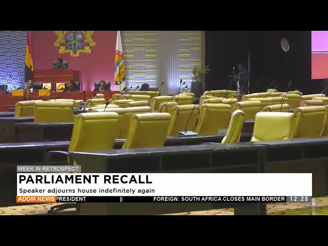 ⁣PARLIAMENT RECALL   Speaker adjourns house indefinitely again (09-11-24)