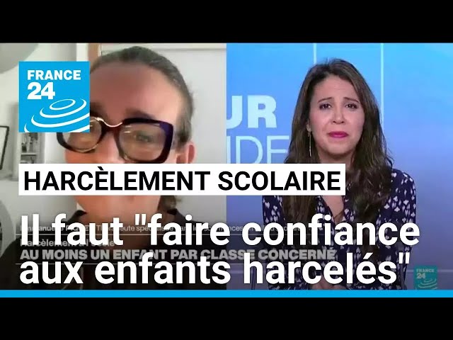 ⁣Harcèlement à l'école : il faut "faire confiance aux enfants harcelés" • FRANCE 24