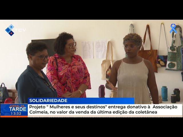 ⁣Projeto " Mulheres e seus destinos" entrega donativo à Associação Colmeia