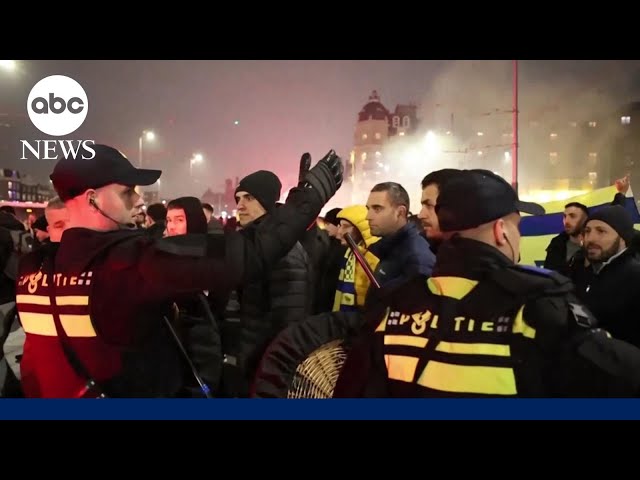 ⁣Israeli soccer fans attacked on eve of Kristallnacht anniversary