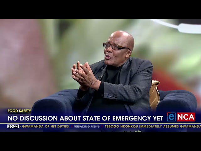 ⁣Food Safety | No discussion about state of emergency yet - Motsoaledi