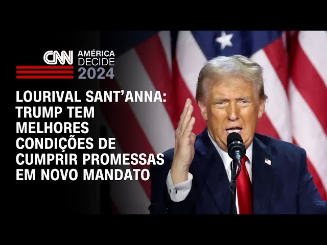 ⁣Lourival Santa’Anna: Trump tem melhores condições de cumprir promessas em novo mandato | AGORA CNN