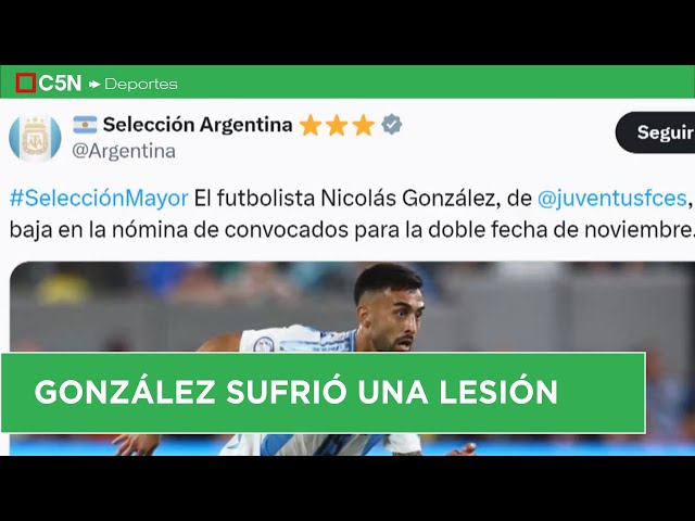 ⁣NICOLÁS GONZÁLEZ fue DESAFECTADO de la SELECCIÓN