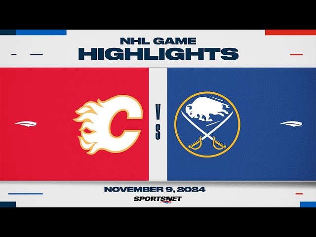 ⁣NHL Highlights | Flames vs. Sabres - November 9, 2024