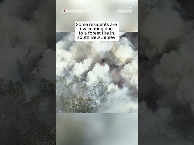 ⁣Wildfires rage across the Northeast