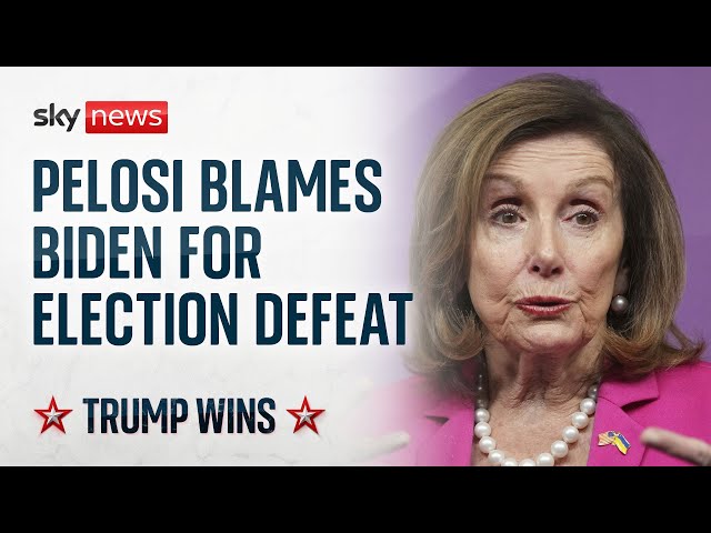 ⁣Pelosi points finger at Biden as Democrat soul-searching begins | US Election 2024