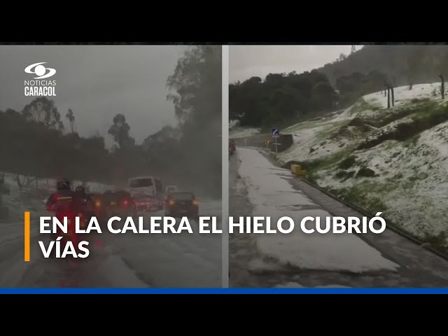 ⁣Fuertes lluvias en La Calera, Cundinamarca, y en Bogotá generaron caos