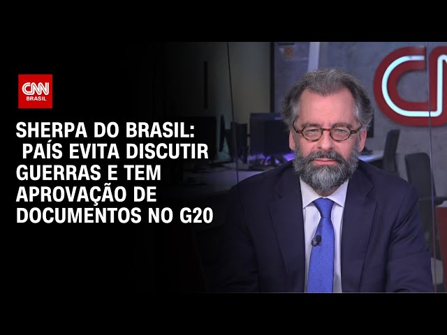 ⁣Sherpa do Brasil: País evita discutir guerras e tem aprovação de documentos no G20 | CNN ENTREVISTAS