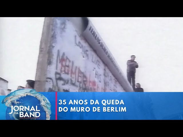 ⁣Alemanha celebra os 35 anos da queda do Muro de Berlim | Jornal da Band