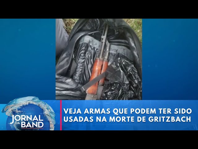 ⁣Polícia encontra armas que podem ter sido usadas na morte de Gritzbach | Jornal da Band