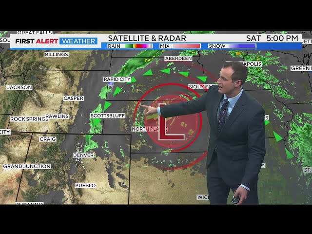 ⁣Say goodbye to snow in Denver, 50s and 60s for the week ahead