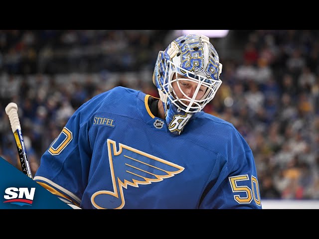 ⁣St. Louis Blues’ Jordan Binnington Turns Near Blunder Into Miraculous Save