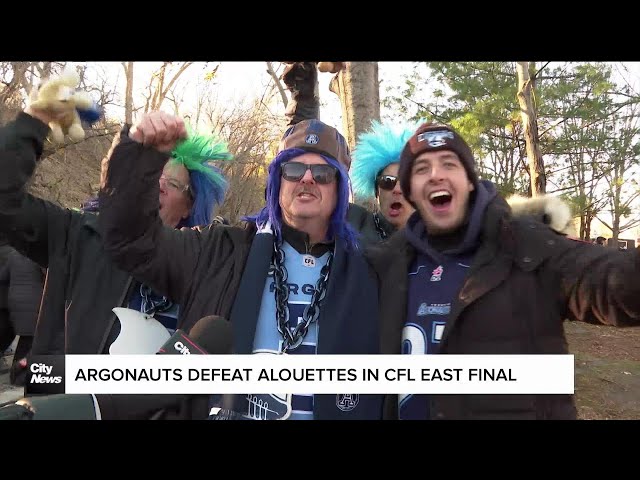 ⁣Argonauts defeat Montreal Alouettes in CFL East Final