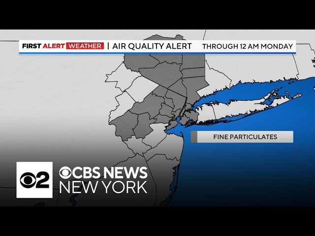 ⁣Yellow Alert for poor air quality in New York and New Jersey - 11/9/24 forecast