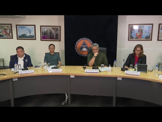 ⁣LIVE: NDRRMC holds press briefing | November 10