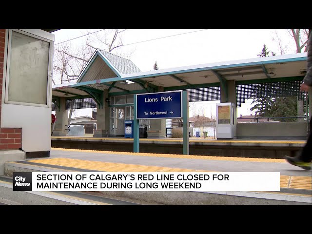 ⁣Section of the c-train closed for maintenance over the next few days