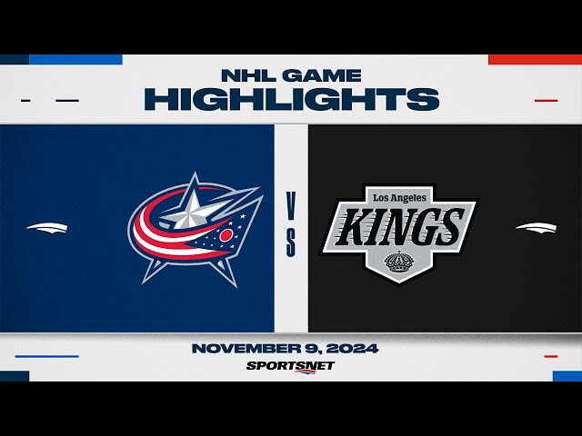 ⁣NHL Highlights | Blue Jackets vs. Kings - November 9, 2024