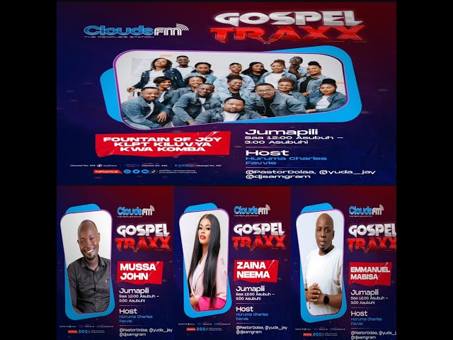 ⁣LIVE: GOSPEL TRAXX JUMAPILI YA MIBARAKA YA MUNGU | MASORI YA KUMJUWA YESU KRISTO