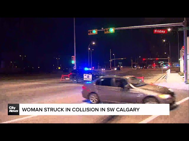 ⁣Woman rushed to hospital after being hit by a vehicle in Calgary’s southwest