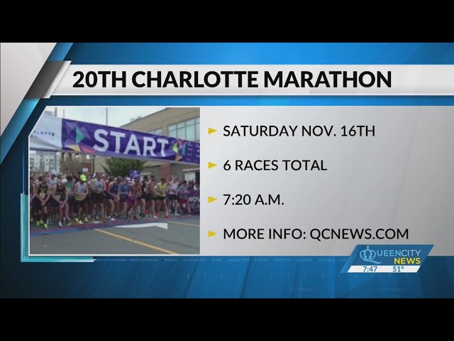 ⁣Charlotte Marathon celebrating 20 years on Saturday