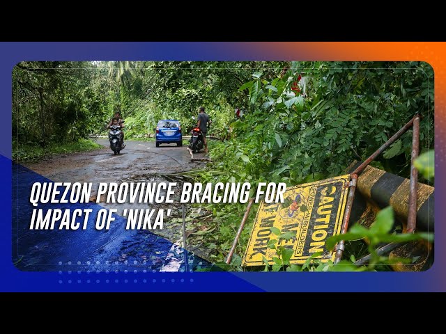 ⁣Quezon province ready to impose forced evacuations over 'Nika' threat | TeleRadyo Serbisyo